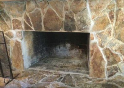 Masonry Fireplace Before