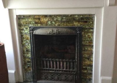 Small Masonry Coal Burner Before