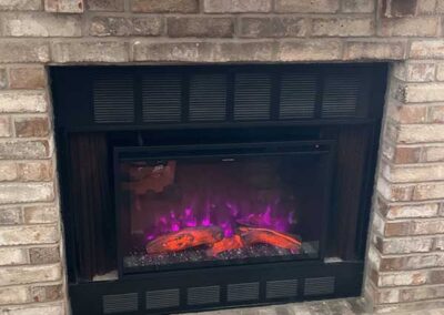 Redstone 30in inset into brick before custom FP